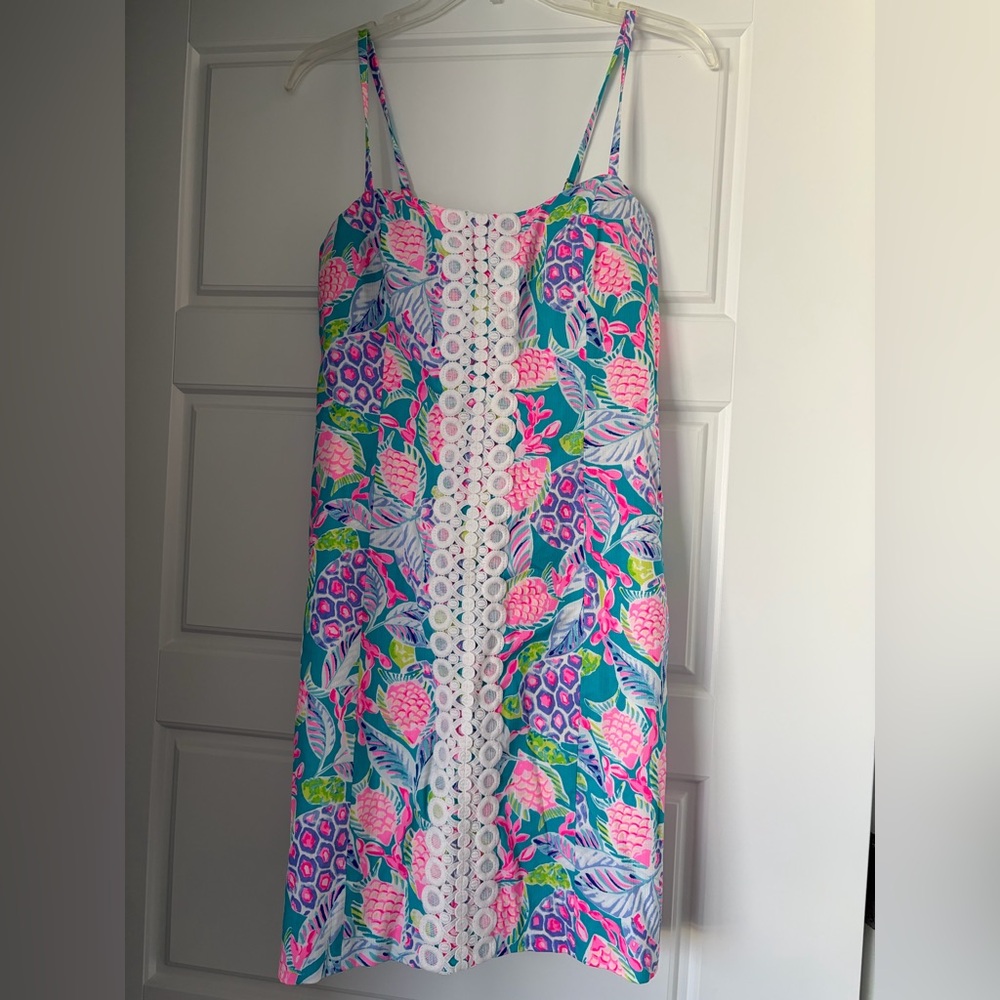 NWT Lilly Pulitzer Shelli Stretch Dress- Turtle Wave